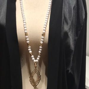 Necklace Unique Long NEW ITEM White Gold Accents